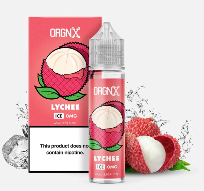 ORGNX: Lychee Ice Freebase Vape E-Liquid in Vacaville