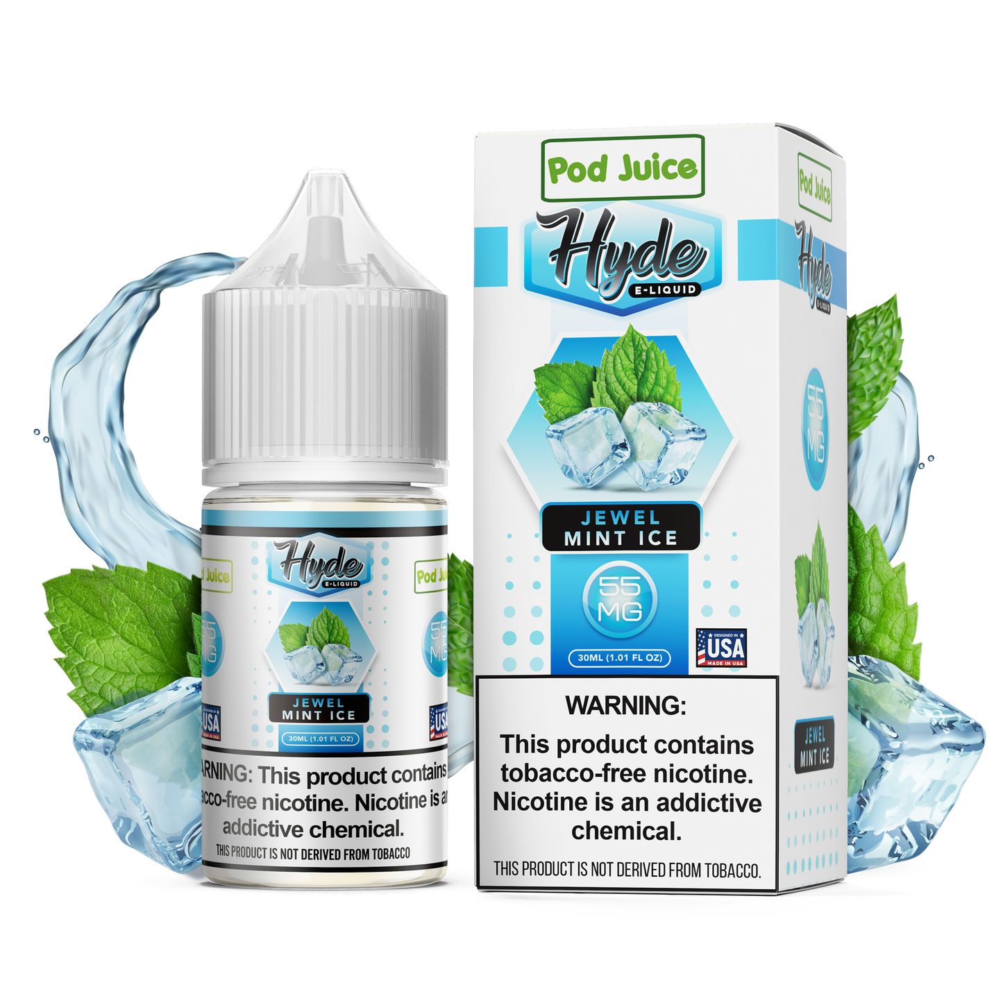 Pod Juice Hyde: Jewel Mint Ice E-Liquid in Vacaville