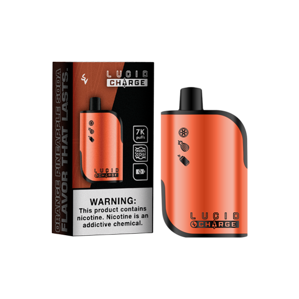 Lucid Charge: Orange Pineapple Soda Dispsoable Vape