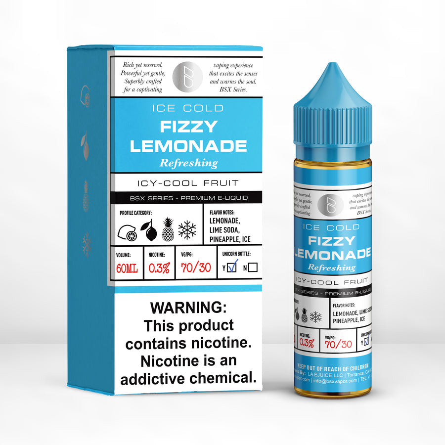 Glas BSX: Fizzy Lemonade Vape E-Liquid in Vacaville