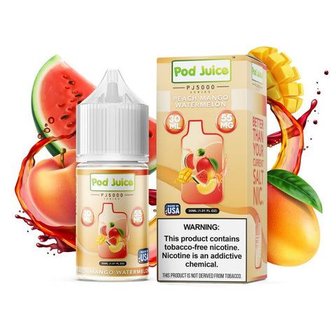 Pod Juice Salt: Peach Mango Watermelon
