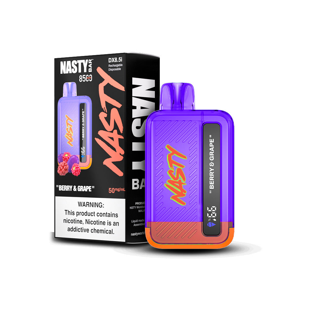 Nasty Bar 8500: Berry & Grape Dispsoable Vape in Vacaville